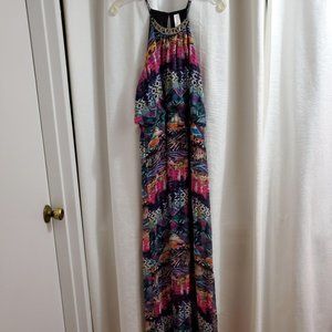 Multi-colored Maxi summer ,dress